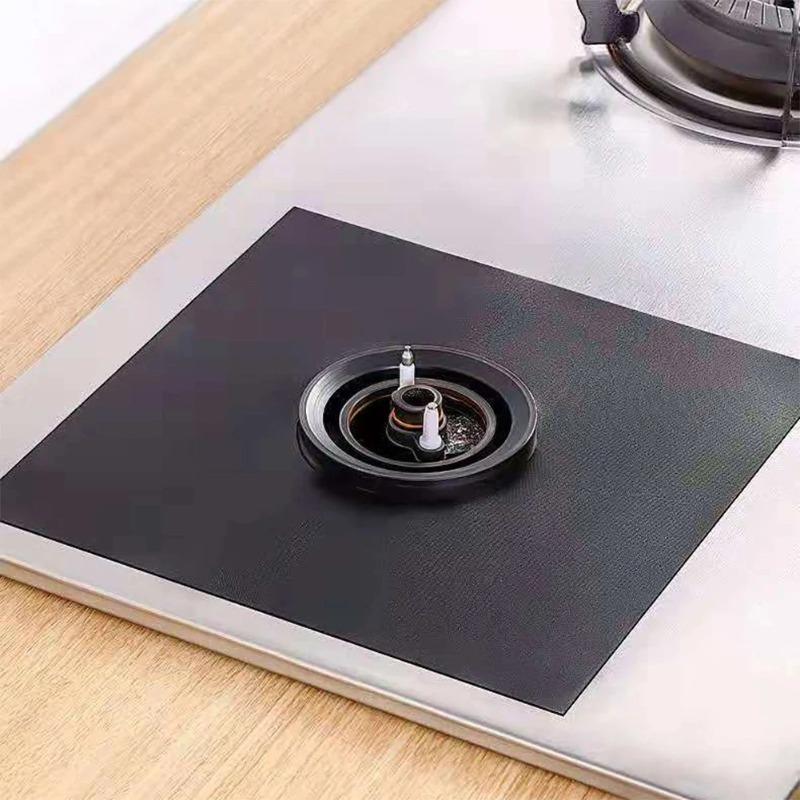 1-15PCS Washable Gas Stove Protector Pad Reusable Non-Toxic High Heat Resistant Oil Stain Proof Easy Clean Kitchen Mat
