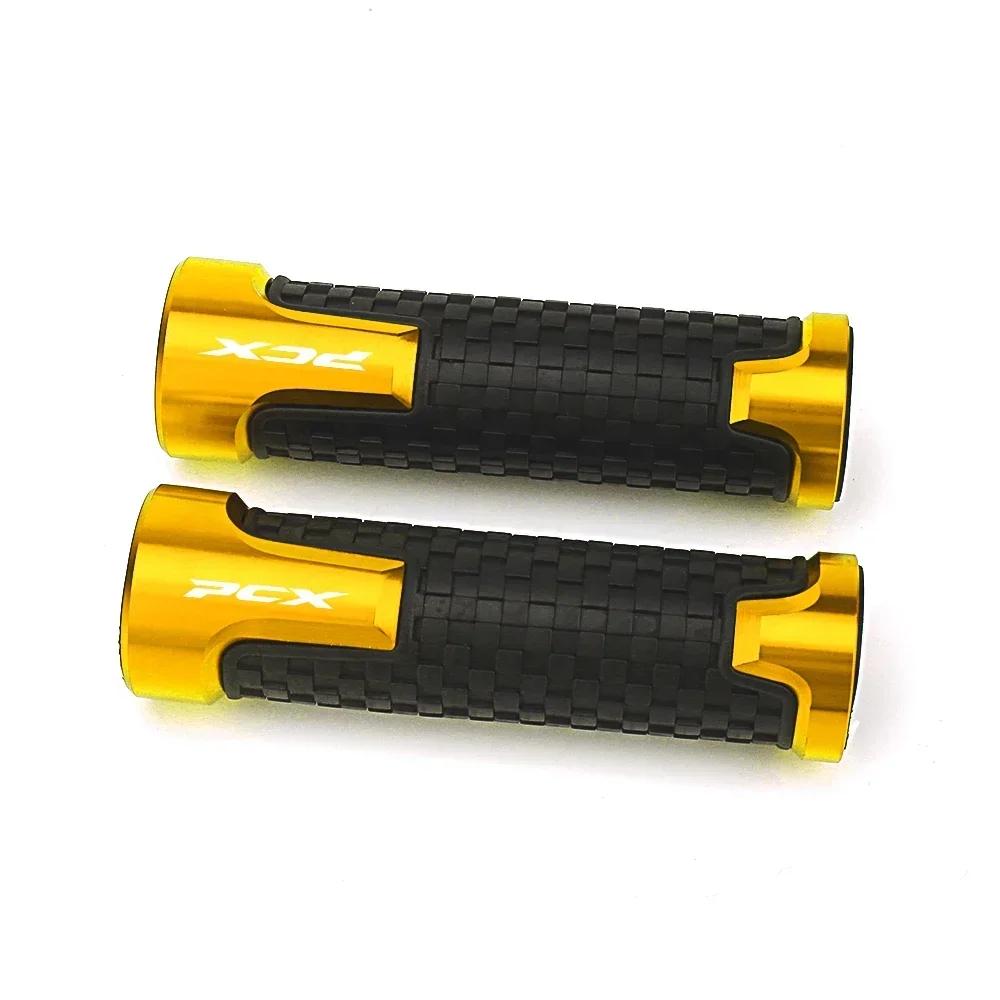 

7/8 22MM CNC Handlebar Grips Hot Deal High-Quality Motorcycle Accessories Logo For HONDA PCX 125 PCX125 PCX 150 PCX150 золотой