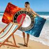 Ręcznik plażowy Feyenoord Rotterdam, Duży Miękki Szybkoschnący Ręcznik na Plażę Kemping Pływanie