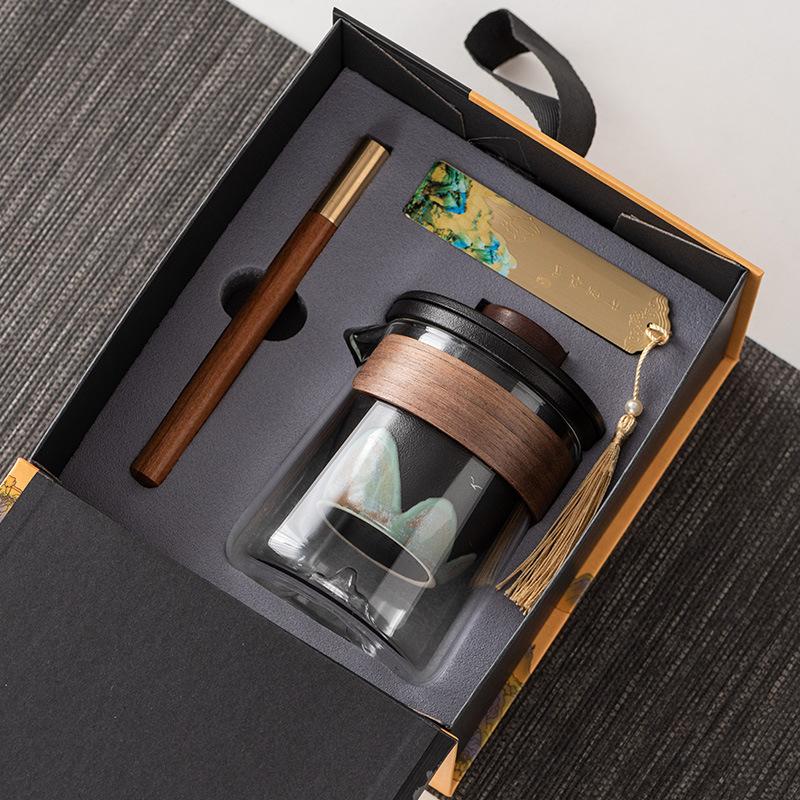 Yuanshan Travel Tea Set Business Gifts Send Leader Teacher Father Bank Customer Company Annual Meeting High-end Souvenir Gift