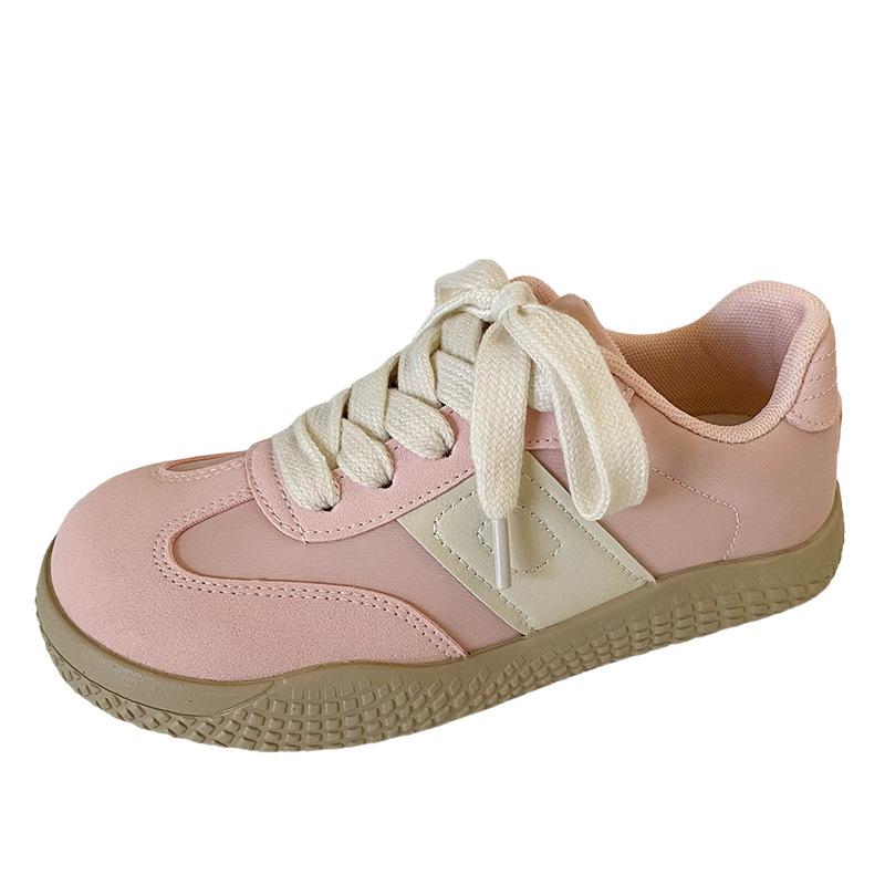 

BE-6783 Латексная стелька/манговая подголовник туфли женские туфли осень 2024 новые немецкие кроссовки повседневные маленькие белые туфли 35 розовый