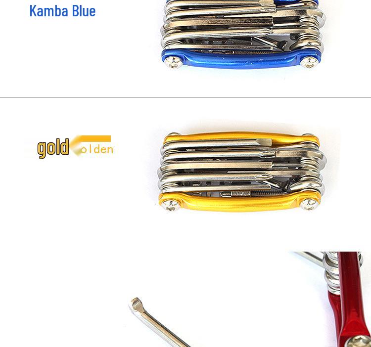 Wielofunkcyjne narzędzie do naprawy rowerów górskich 11 w 1 ze śrubokrętem sześciokątnym i przecinakiem do łańcucha