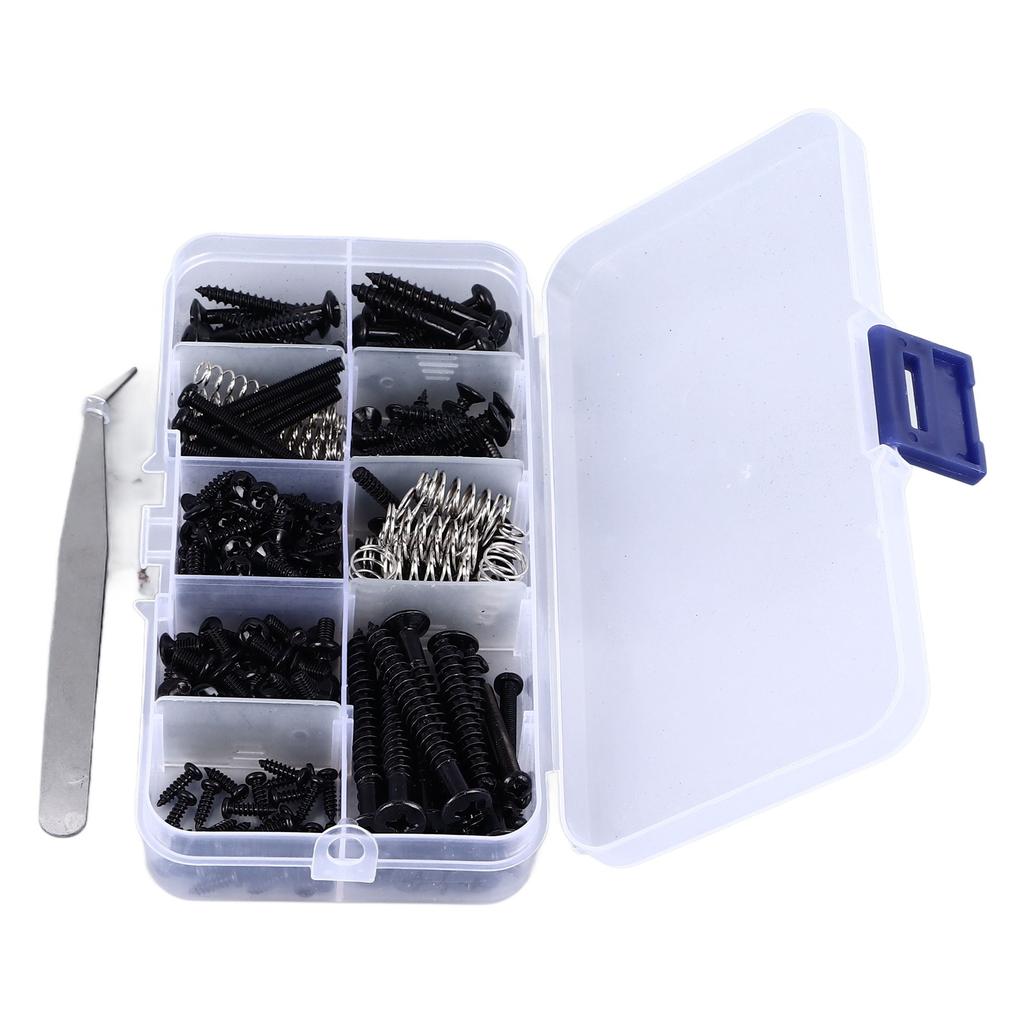 Guitar Screw Kit Iron Spring Bridge Screw Assortment Instrument Accessory for Repair Maintenance