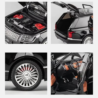 Large 1:18 Scale Range Rover Land Cruiser LC300 Toy Car Model Alloy Body Shock Absorption SUV Vehicles Models for Adults Gifts