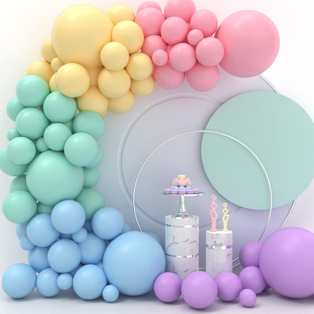 Buntes Macaron Luftballons Girlande Bogen Kit Hochzeit Geburtstagsfeier Deko Kindergeburtstag Hochzeitszubehör Latexballon Babyparty
