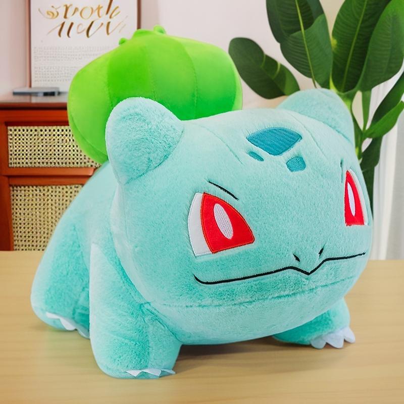 30-60Cm Bulbasaur Plush Toys Green Pokémon Big Stuffed Anime Dolls Collectible Plushie Sleeping Pillow Kid'S Christmas Gifts