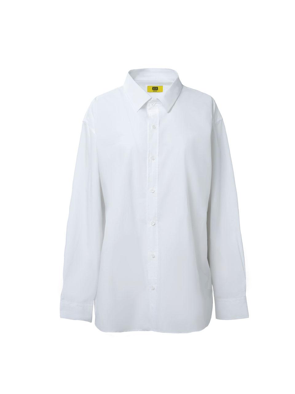 Kisser White Oversized Shirt