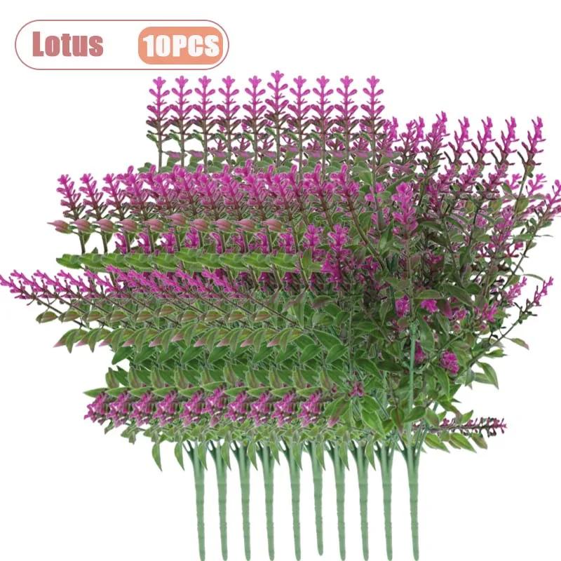1-10PCS Lavender Artificial Flowers Faux Plants Greenery Wedding Celebration Home Decor Accessories Ornaments Arrangements