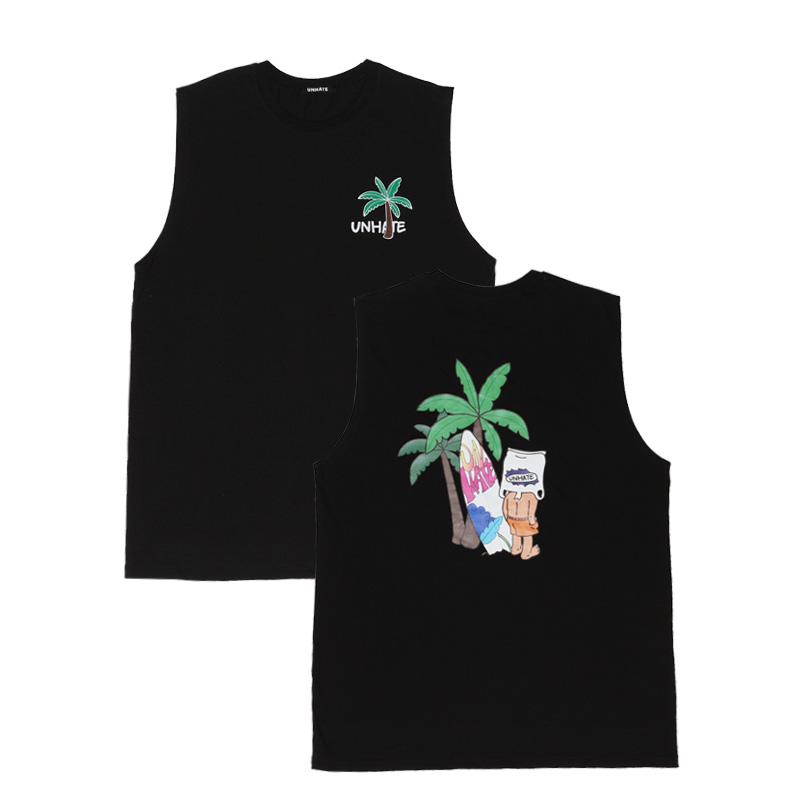 Unhate Surfer Graphic Oversized Sleeveless Black/Free
