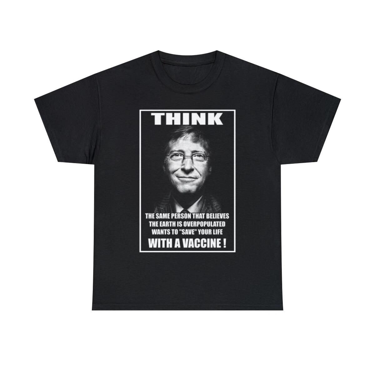 

THINK Bill Gates wants to save your life  Short Sleeve Tee 2XL