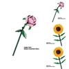Rose Sunflower Tulip Building Blocks Toy Kids Gift Simulate Flowers Decor
