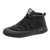 High-Top Samt Herrenschuhe Winter Neu Outdoor Freizeit Warm Baumwolle Leder Schuhe Wasserdicht und Kältefest Arbeitsschutz Schneestiefel