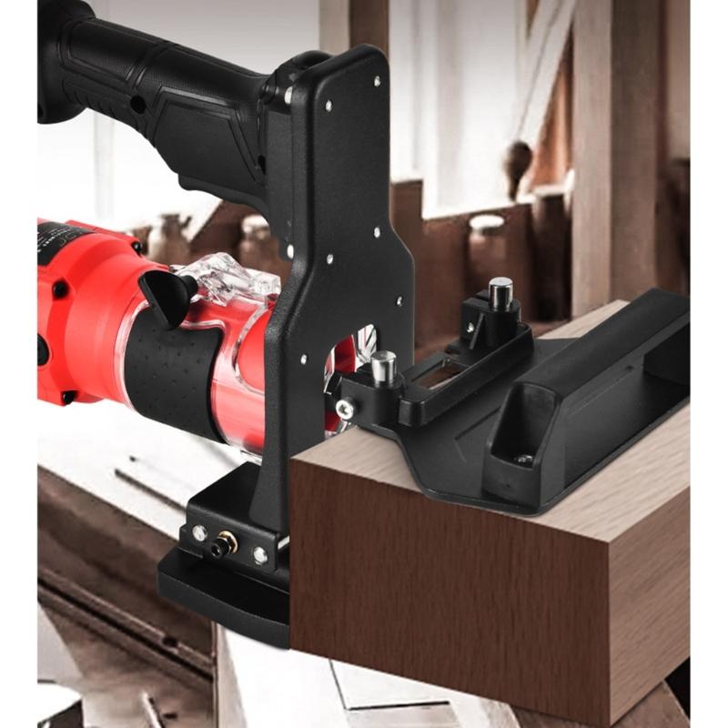 Professional Woodworking Slotting Machine Portable 2 in 1 Small Frame Mold Slotting Bracket Cabinet Hole Fixing