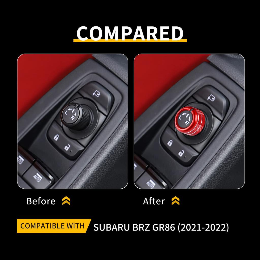 KUNGKIC New Model Toyota GR86 ZN8 Subaru BRZ ZD8 Mirror Adjustment Switch Zinc Alloy