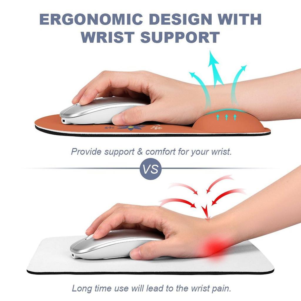 Little My Mouse Wrist Support Wrist Cute Character Pad, Silicone, Thin, Compact, Convenient, Cushion, Rest, Non-Slip, Gaming, Office, Popular,
