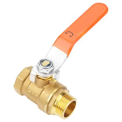 Valvola a Sfera per Tubo in Ottone Filettatura Maschio e Femmina 12"BSP DN15