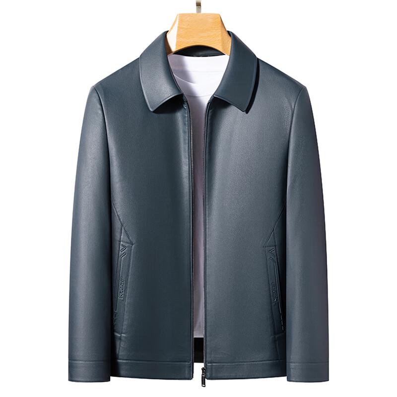 Yalu Men's Autumn/Winter Lapel Leather Jacket
