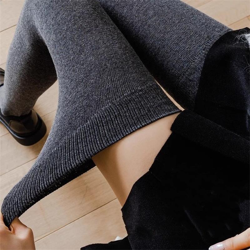 1pair Women Cotton Over Knee High Socks 80cm Lengthened JK Lolita Stockings Autumn Winter Elastic Thigh Stockings Party Socks