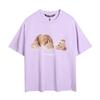 Manufacturer wholesale tide brand angel severed head teddy bear printed T-shirt loose men and women ins couple letter short sleeves