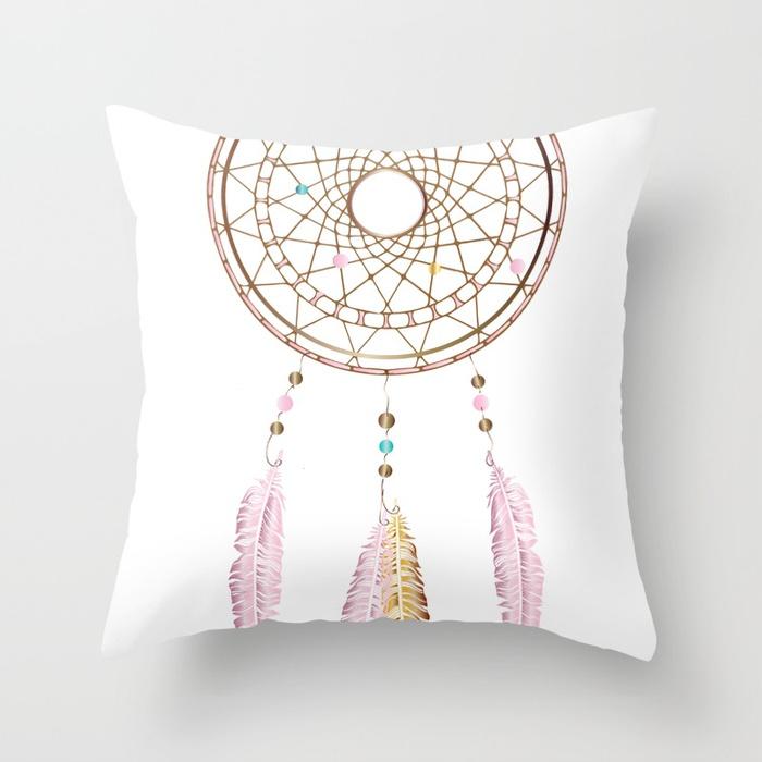 Boho Pillow Cover Dream Catcher Cushion For Home Sofa Chair Decoration Pillowcase Car Ornament