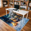 Camping Christmas Crystal Velvet Chair Mat Area Rug - Non-Slip, Floor Mat, Office Desk Chair Rugs, Bedroom Decor.Christmas Gift-1106009