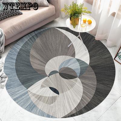 Nordic Light Luxury Round Carpets Living Room Decoration Rugs Bedroom Decor Bedside Carpet Simple Lounge Rug
