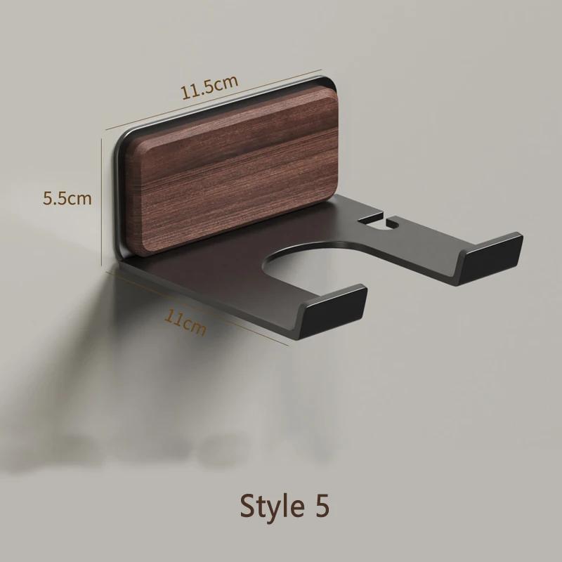 Hair Dryer Holder Bathroom Hair Straightener Stand Nail Free Shelves for Wall Room Bathroom Storage Rack Shelf Wall-mounted Home