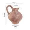 Handmade Ceramic Vase Wabi Sabi Style Pottery Living Room Decor Simulation Flower Arrangement