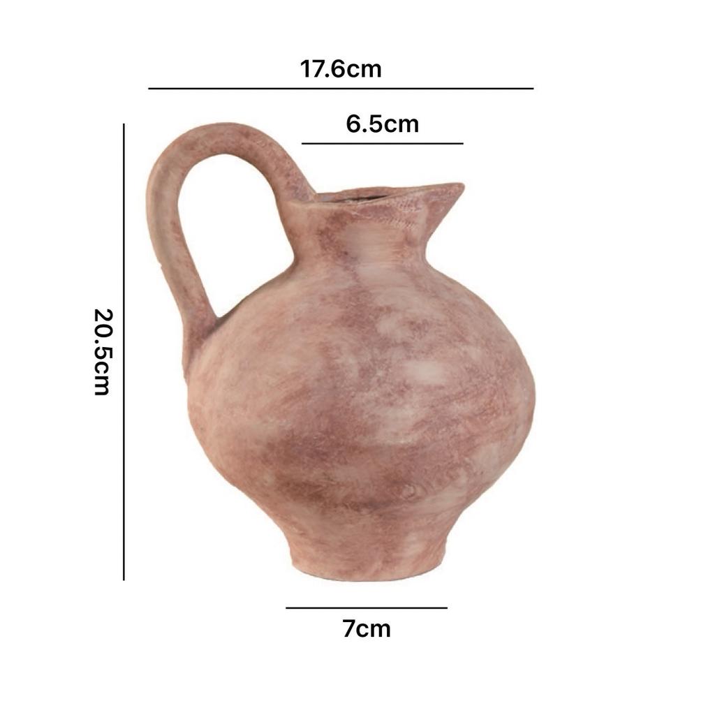 Handmade Ceramic Vase Wabi Sabi Style Pottery Living Room Decor Simulation Flower Arrangement