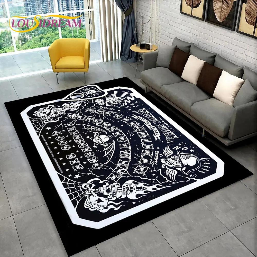 Ouija Tarot Witchcraft Gothic Area Rug,Carpet Rug for Living Room Bedroom Sofa Doormat Decoration,Kids Play Non-slip Floor Mat