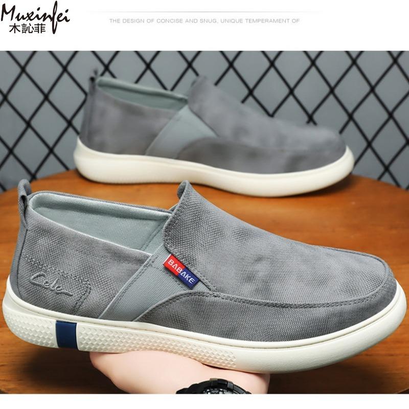 Fashion Men's Summer Breathable Casual Versatile Soft Sole Comfortable Lazy Shoes Cloth Shoes Men Cheap Shoes Clearance