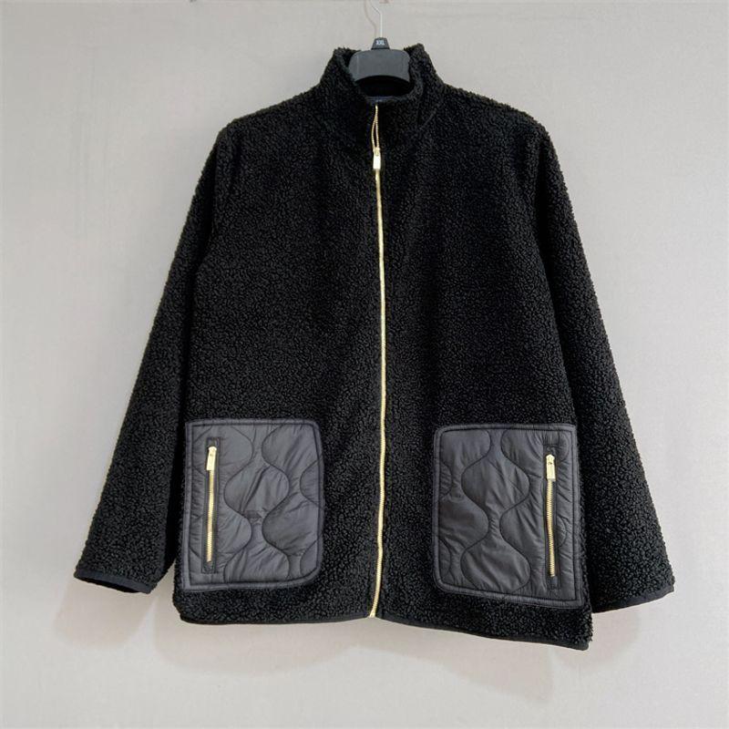 

Экспорт США Jon Мужская и женская одежда больших размеров Куртка-худи из плюшевого вельвета Унисекс плюшевая куртка на молнии Black 3X