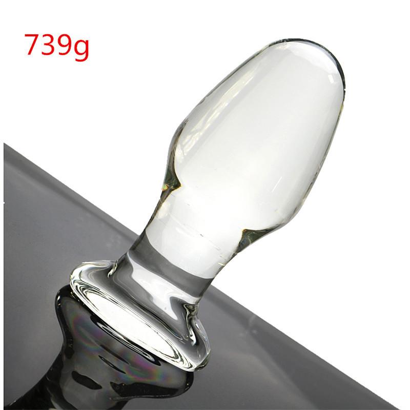 Glass anal plugs, prostate massagers, dilators, dildos, thick and large size for both men and women, stimulating anal sex toys