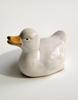Ceramic White Goose Tea Pet - Hand-painted, Cute Home Decor Desktop Ornament