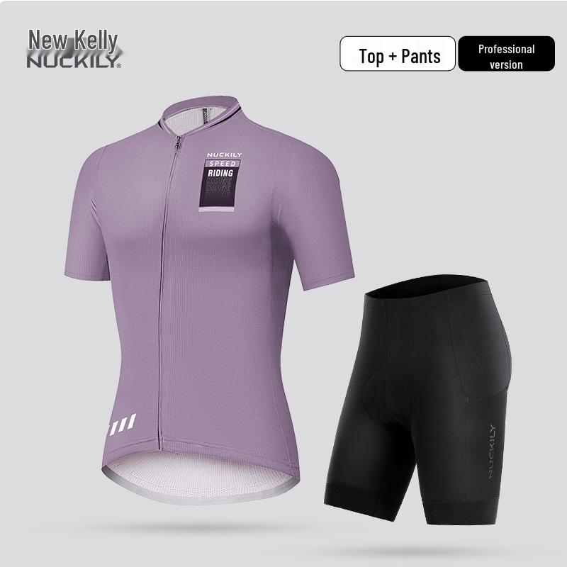 Nuckily Men's Summer Cycling Jersey & Short Sleeve Set for Road and Mountain Biking