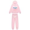 Sp5der Spider Web Letter Foam Print Thin Hooded Sweatshirt Jogger Set Men Women