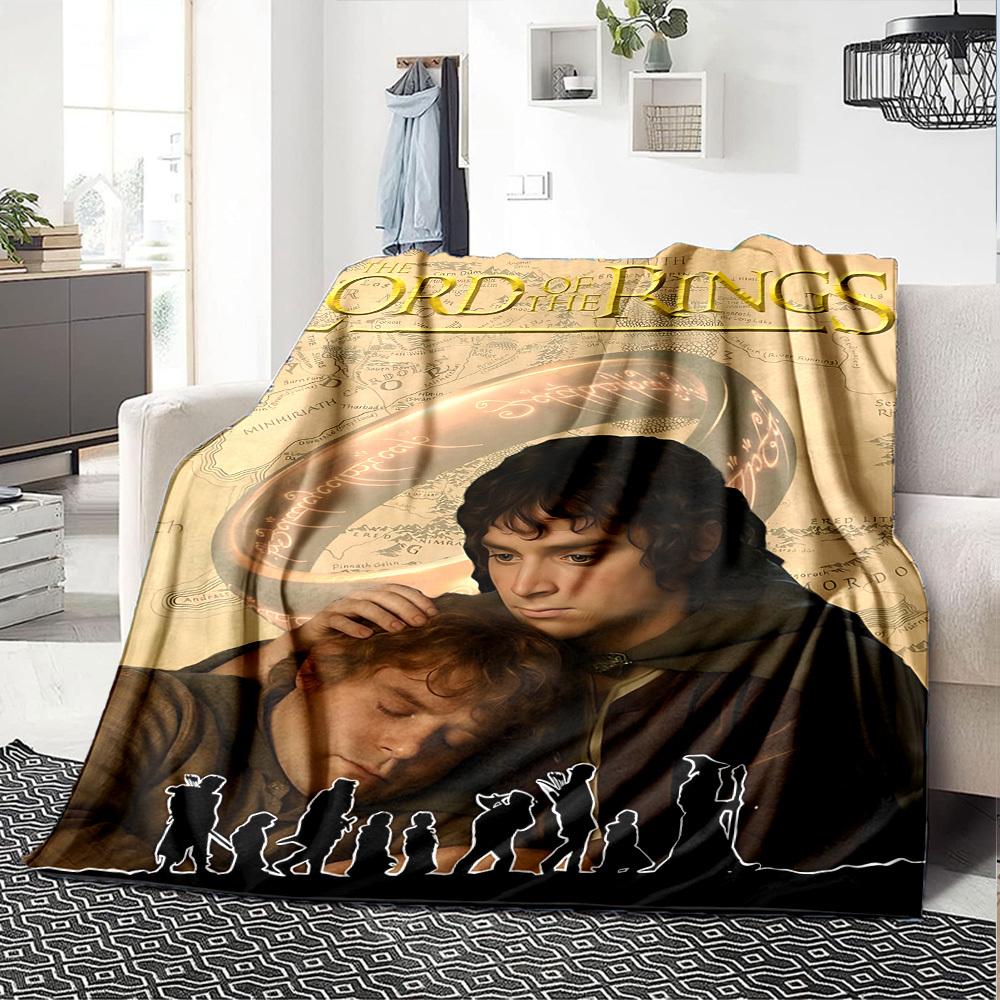 1pc Middle-earth Lord of the Rings Flannel Blanket - Soft Warm Throw for Home, Office, TravelL1369