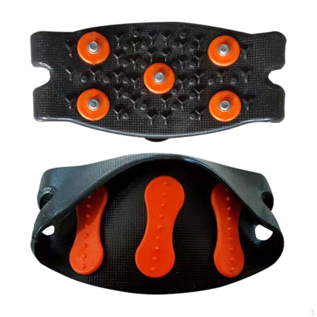 Ice Traction Cleats Non Slip Gripper Jogging Outdoor Walking with 5 Manganese Steel Grips Supplies