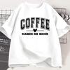 Unisexs Unisexs Books And Coffee Tshirt Retro Casual Short Sleeve Tee Book Coffee Lover Gift Short Sleeve Top For Daily Wear