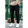 Men Drawstring Elastic Waist Multi Pocket Cargo Jogger Pants Casual Cuffed Trousers