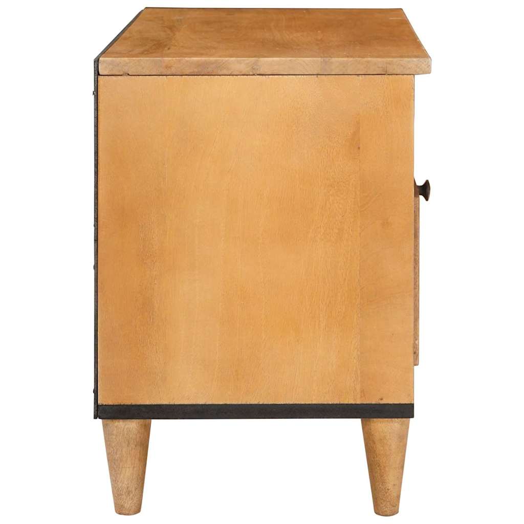 TV Cabinet with Drawers 80 X 33 X 46 Cm Solid Mango Wood