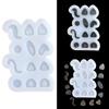 Animal Parts Quicksand Silicone Mold Resin Shaking Cup Mold for Pendant Jewelry Keychain Decoration Making Diy Crafts