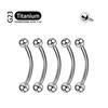 5Pcs Implant Grade F136 Titanium Gothic Spike Labret Tragus Helix Bar Lip Bar Rings Stud Cartilage Ear Piercings Body Jewelry