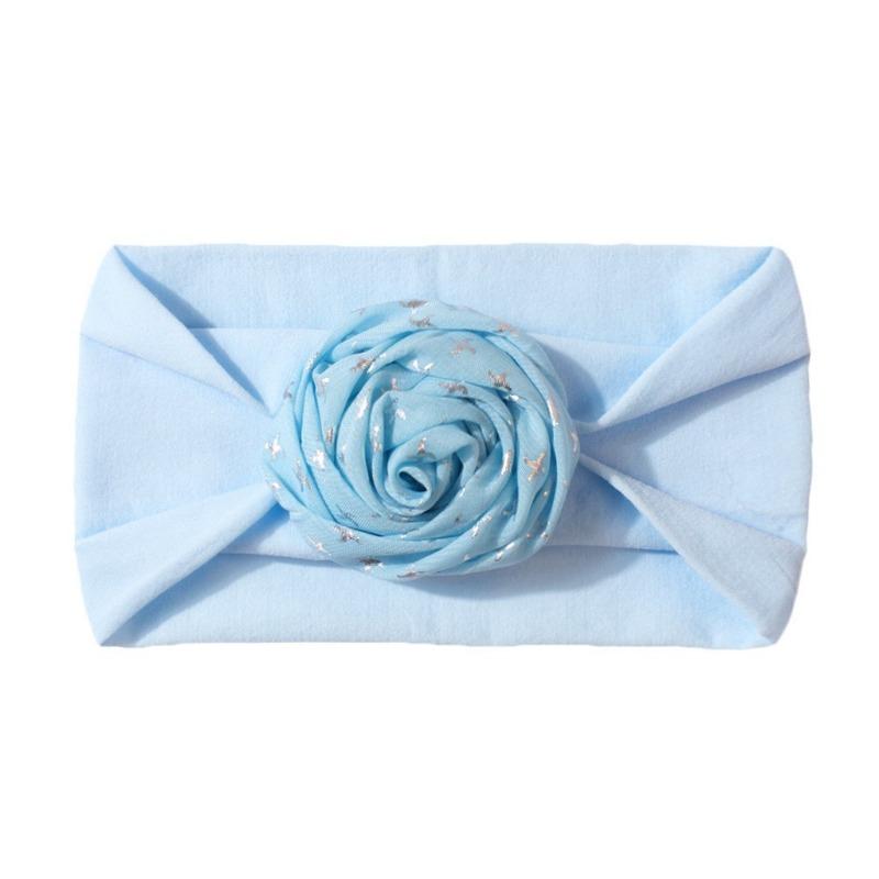 New baby nylon headscarf cute solid color baby fontanelle elastic headband comfortable children's hair accessories
