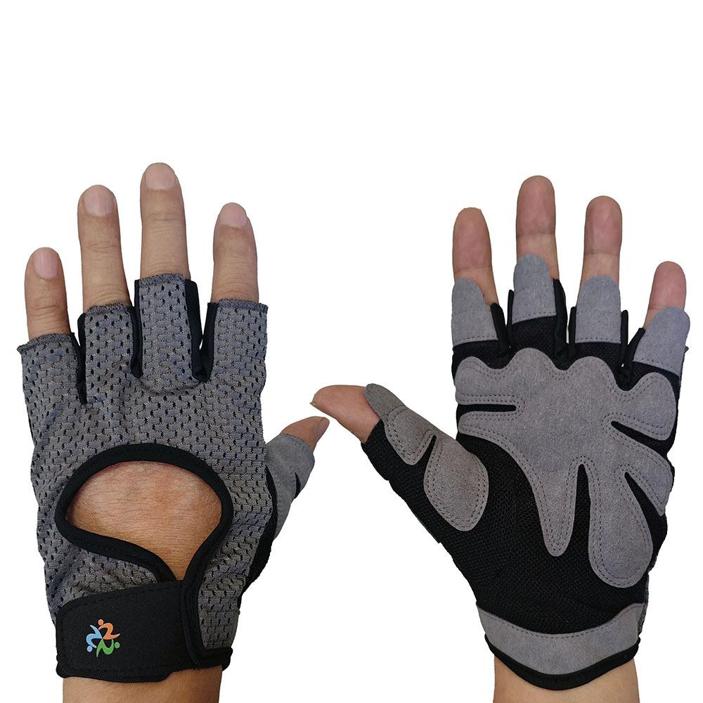 Breathable Quick-Dry Half-Finger Summer Sports Gloves with Velcro