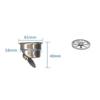 Hair Catcher Stainless Steel Floor Drains Trap Bathtub Ground Leakage  Kitchen Bathroom Hotel