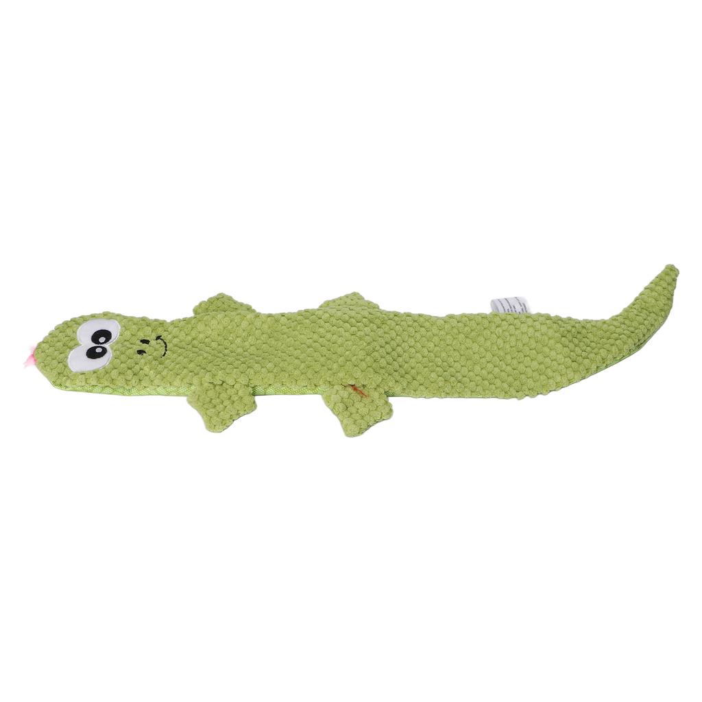 Squeaky Lizard Dog Toy Teeth Grinding Training Plush Dog Chew Toys for Pet Supplies Green