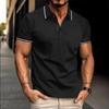 Cross-border men's clothing new lapel men's casual fashion short sleeves