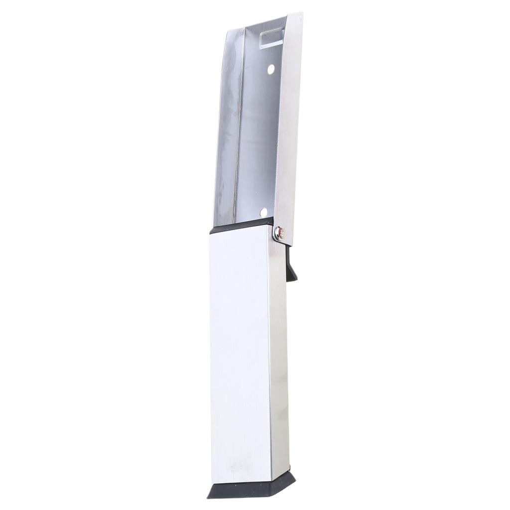 Adjustable Steel Door Stopper Non Punch Designs Metal Door Stop with Rubber Tip Quick Installation for Gap Doors