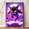 Cartoon Anime  Gengar Character Poster Print Kids Room Bedroom Decoration Painting Children's Holiday Gifts Classic